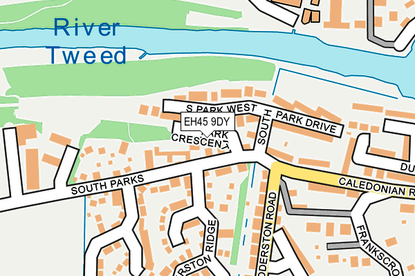 EH45 9DY map - OS OpenMap – Local (Ordnance Survey) EH45 9DY map - OS OpenMap – Local (Ordnance Survey)