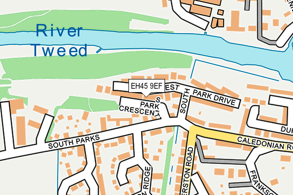 EH45 9EF map - OS OpenMap – Local (Ordnance Survey) EH45 9EF map - OS OpenMap – Local (Ordnance Survey)