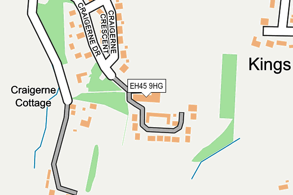EH45 9HG map - OS OpenMap – Local (Ordnance Survey) EH45 9HG map - OS OpenMap – Local (Ordnance Survey)