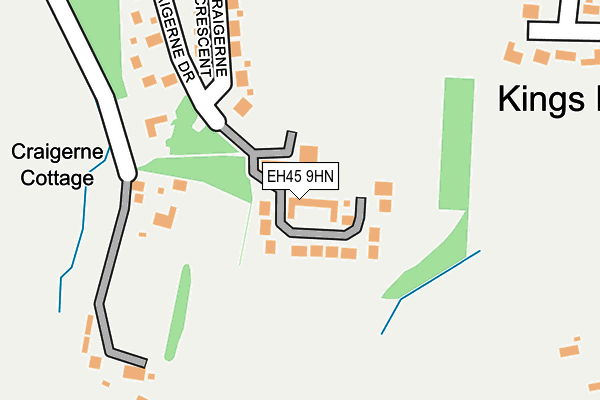 EH45 9HN map - OS OpenMap – Local (Ordnance Survey) EH45 9HN map - OS OpenMap – Local (Ordnance Survey)