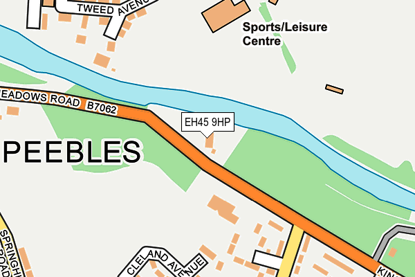 EH45 9HP map - OS OpenMap – Local (Ordnance Survey)