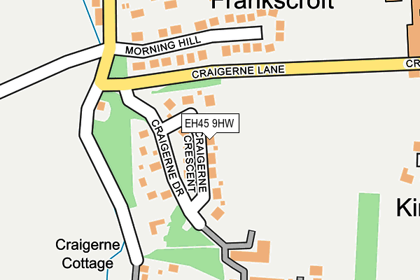 EH45 9HW map - OS OpenMap – Local (Ordnance Survey) EH45 9HW map - OS OpenMap – Local (Ordnance Survey)