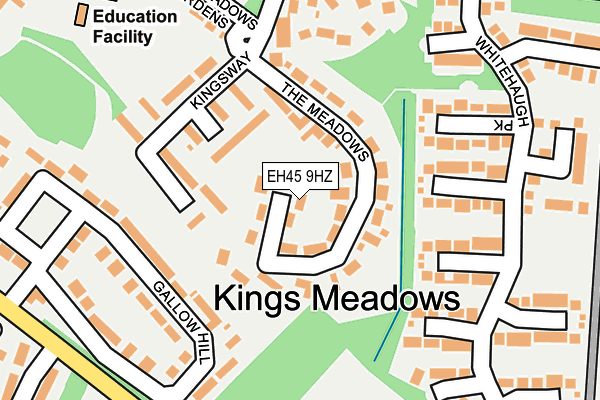EH45 9HZ map - OS OpenMap – Local (Ordnance Survey) EH45 9HZ map - OS OpenMap – Local (Ordnance Survey)