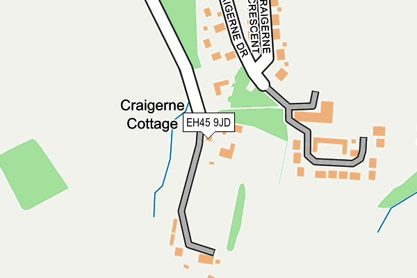 EH45 9JD map - OS OpenMap – Local (Ordnance Survey) EH45 9JD map - OS OpenMap – Local (Ordnance Survey)
