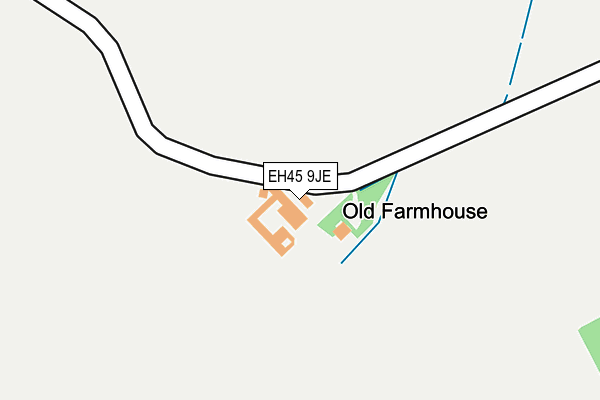 EH45 9JE map - OS OpenMap – Local (Ordnance Survey) EH45 9JE map - OS OpenMap – Local (Ordnance Survey)