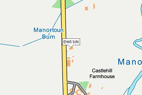 EH45 9JN map - OS OpenMap – Local (Ordnance Survey) EH45 9JN map - OS OpenMap – Local (Ordnance Survey)