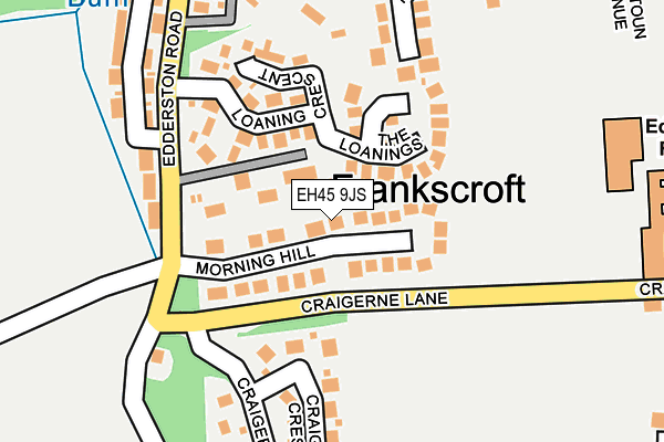 EH45 9JS map - OS OpenMap – Local (Ordnance Survey) EH45 9JS map - OS OpenMap – Local (Ordnance Survey)