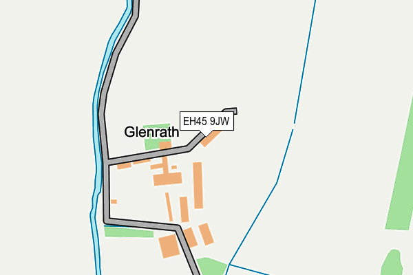 EH45 9JW map - OS OpenMap – Local (Ordnance Survey) EH45 9JW map - OS OpenMap – Local (Ordnance Survey)