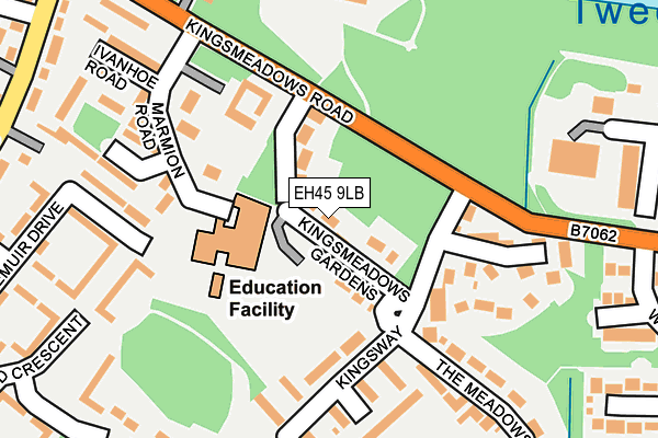 EH45 9LB map - OS OpenMap – Local (Ordnance Survey) EH45 9LB map - OS OpenMap – Local (Ordnance Survey)