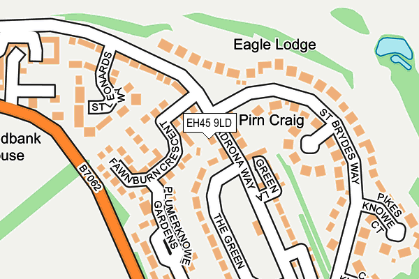 EH45 9LD map - OS OpenMap – Local (Ordnance Survey) EH45 9LD map - OS OpenMap – Local (Ordnance Survey)