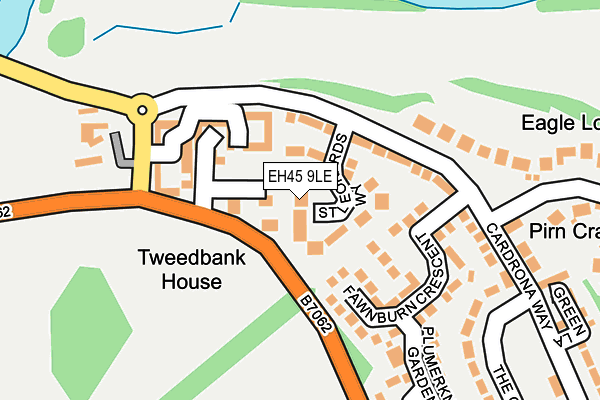 EH45 9LE map - OS OpenMap – Local (Ordnance Survey) EH45 9LE map - OS OpenMap – Local (Ordnance Survey)