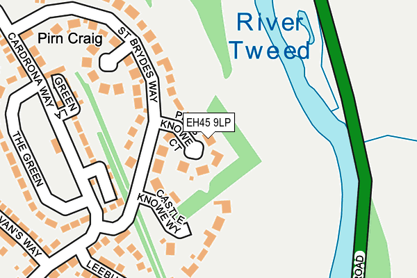 EH45 9LP map - OS OpenMap – Local (Ordnance Survey) EH45 9LP map - OS OpenMap – Local (Ordnance Survey)