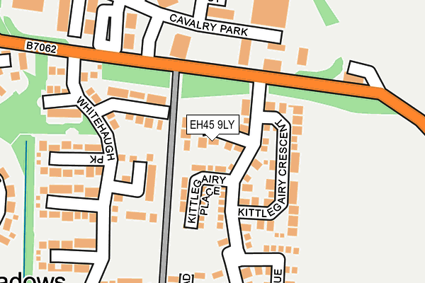 EH45 9LY map - OS OpenMap – Local (Ordnance Survey) EH45 9LY map - OS OpenMap – Local (Ordnance Survey)