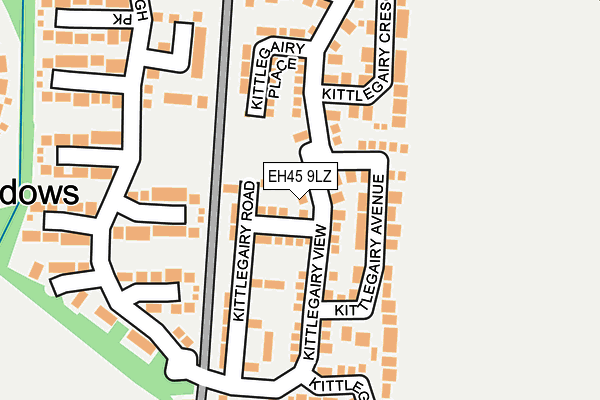 EH45 9LZ map - OS OpenMap – Local (Ordnance Survey) EH45 9LZ map - OS OpenMap – Local (Ordnance Survey)