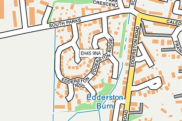 EH45 9NA map - OS OpenMap – Local (Ordnance Survey) EH45 9NA map - OS OpenMap – Local (Ordnance Survey)