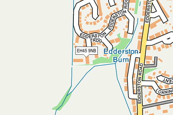 EH45 9NB map - OS OpenMap – Local (Ordnance Survey)