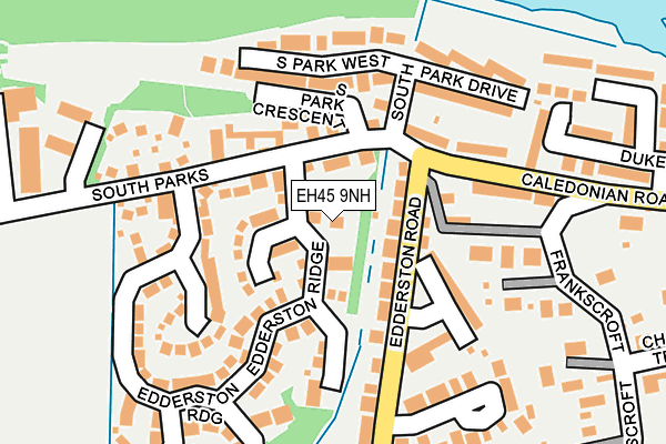 EH45 9NH map - OS OpenMap – Local (Ordnance Survey) EH45 9NH map - OS OpenMap – Local (Ordnance Survey)