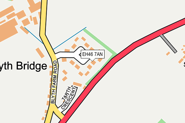 EH46 7AN map - OS OpenMap – Local (Ordnance Survey) EH46 7AN map - OS OpenMap – Local (Ordnance Survey)