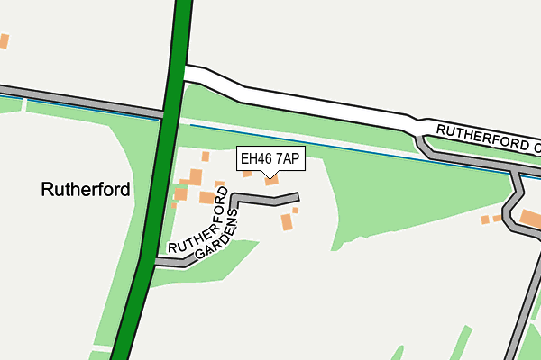 EH46 7AP map - OS OpenMap – Local (Ordnance Survey)