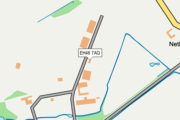 EH46 7AQ map - OS OpenMap – Local (Ordnance Survey) EH46 7AQ map - OS OpenMap – Local (Ordnance Survey)
