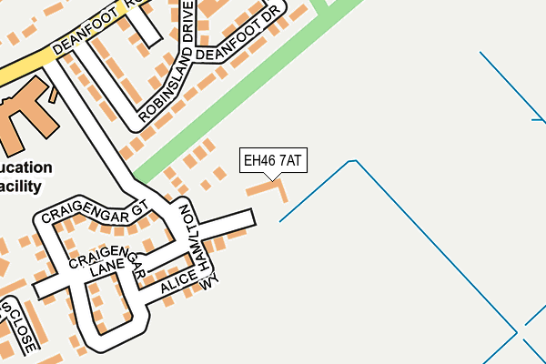 EH46 7AT map - OS OpenMap – Local (Ordnance Survey) EH46 7AT map - OS OpenMap – Local (Ordnance Survey)