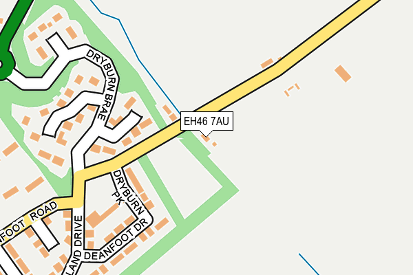 EH46 7AU map - OS OpenMap – Local (Ordnance Survey) EH46 7AU map - OS OpenMap – Local (Ordnance Survey)