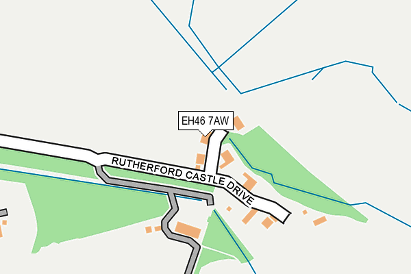 EH46 7AW map - OS OpenMap – Local (Ordnance Survey)