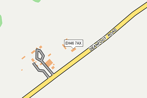 EH46 7AX map - OS OpenMap – Local (Ordnance Survey) EH46 7AX map - OS OpenMap – Local (Ordnance Survey)