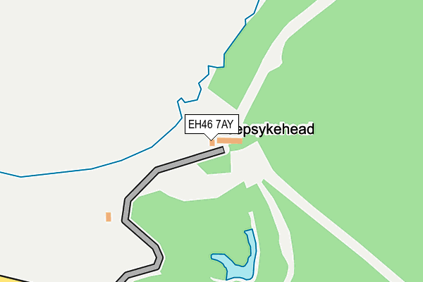 EH46 7AY map - OS OpenMap – Local (Ordnance Survey)