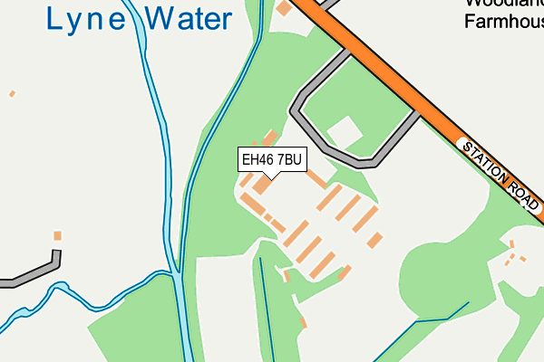 EH46 7BU map - OS OpenMap – Local (Ordnance Survey) EH46 7BU map - OS OpenMap – Local (Ordnance Survey)