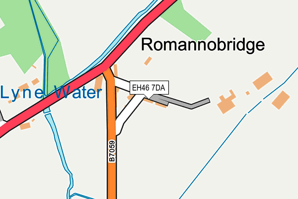 EH46 7DA map - OS OpenMap – Local (Ordnance Survey) EH46 7DA map - OS OpenMap – Local (Ordnance Survey)
