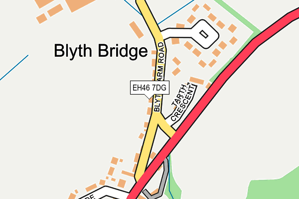 EH46 7DG map - OS OpenMap – Local (Ordnance Survey)