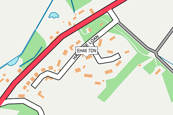 EH46 7DN map - OS OpenMap – Local (Ordnance Survey) EH46 7DN map - OS OpenMap – Local (Ordnance Survey)