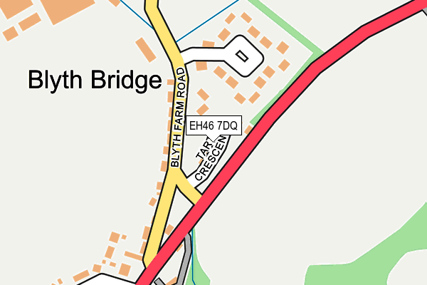 EH46 7DQ map - OS OpenMap – Local (Ordnance Survey) EH46 7DQ map - OS OpenMap – Local (Ordnance Survey)