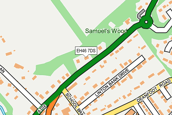 EH46 7DS map - OS OpenMap – Local (Ordnance Survey)