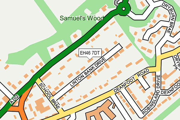 EH46 7DT map - OS OpenMap – Local (Ordnance Survey) EH46 7DT map - OS OpenMap – Local (Ordnance Survey)