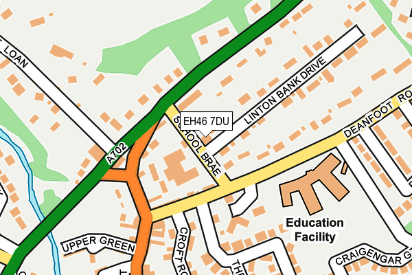 EH46 7DU map - OS OpenMap – Local (Ordnance Survey)