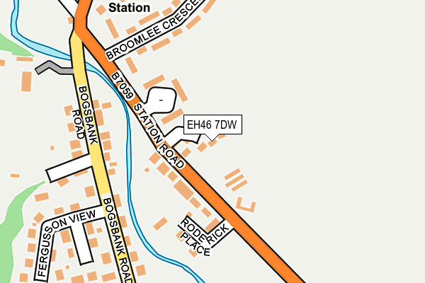EH46 7DW map - OS OpenMap – Local (Ordnance Survey) EH46 7DW map - OS OpenMap – Local (Ordnance Survey)