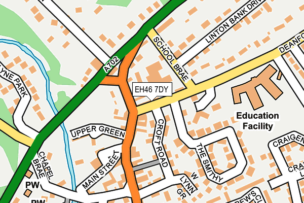 EH46 7DY map - OS OpenMap – Local (Ordnance Survey)