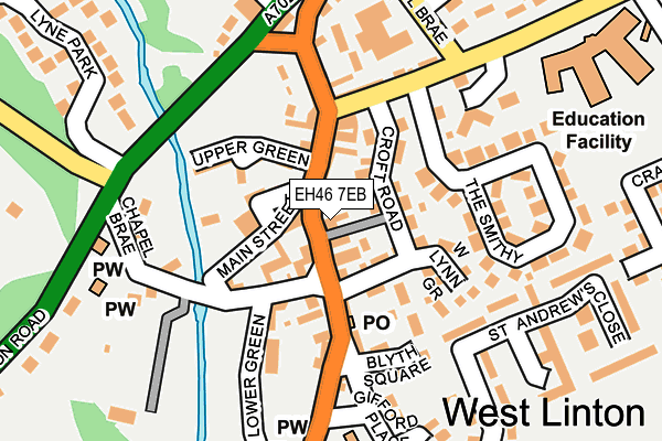 EH46 7EB map - OS OpenMap – Local (Ordnance Survey) EH46 7EB map - OS OpenMap – Local (Ordnance Survey)