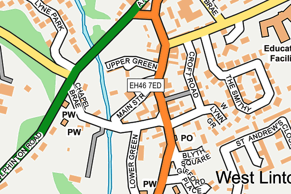 EH46 7ED map - OS OpenMap – Local (Ordnance Survey) EH46 7ED map - OS OpenMap – Local (Ordnance Survey)