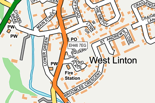 EH46 7EG map - OS OpenMap – Local (Ordnance Survey) EH46 7EG map - OS OpenMap – Local (Ordnance Survey)