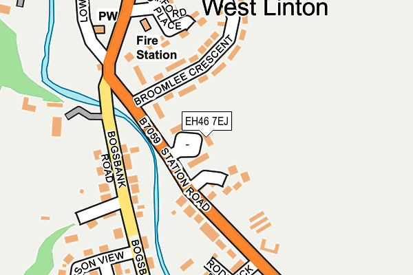 EH46 7EJ map - OS OpenMap – Local (Ordnance Survey) EH46 7EJ map - OS OpenMap – Local (Ordnance Survey)