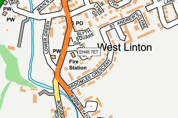 EH46 7ET map - OS OpenMap – Local (Ordnance Survey) EH46 7ET map - OS OpenMap – Local (Ordnance Survey)