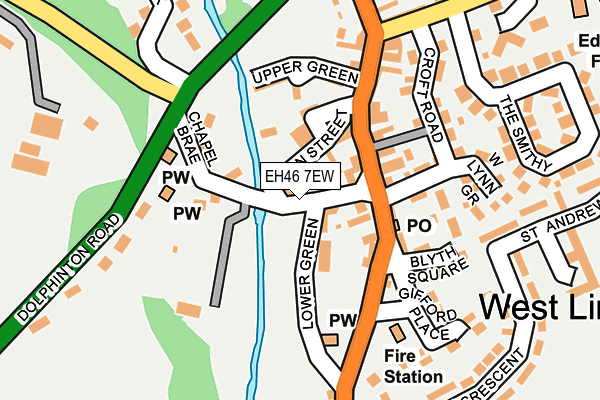 EH46 7EW map - OS OpenMap – Local (Ordnance Survey) EH46 7EW map - OS OpenMap – Local (Ordnance Survey)