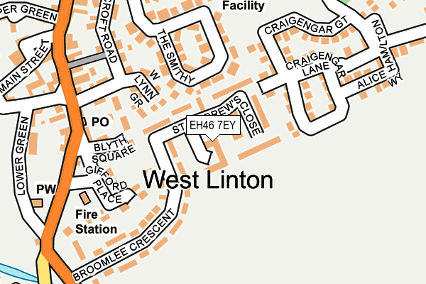EH46 7EY map - OS OpenMap – Local (Ordnance Survey) EH46 7EY map - OS OpenMap – Local (Ordnance Survey)