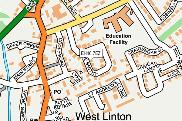 EH46 7EZ map - OS OpenMap – Local (Ordnance Survey) EH46 7EZ map - OS OpenMap – Local (Ordnance Survey)