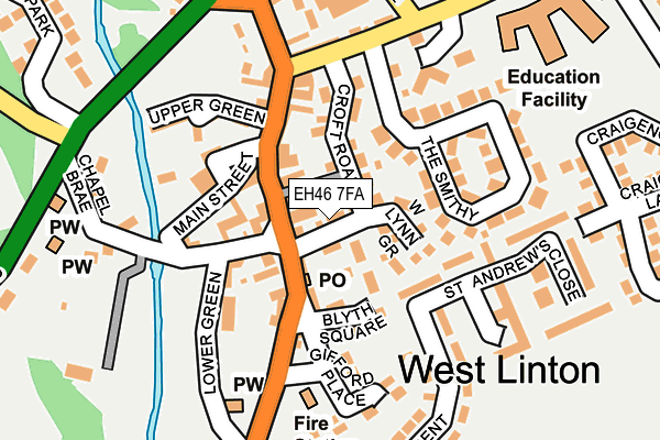 EH46 7FA map - OS OpenMap – Local (Ordnance Survey) EH46 7FA map - OS OpenMap – Local (Ordnance Survey)