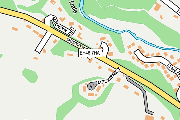 EH46 7HA map - OS OpenMap – Local (Ordnance Survey) EH46 7HA map - OS OpenMap – Local (Ordnance Survey)