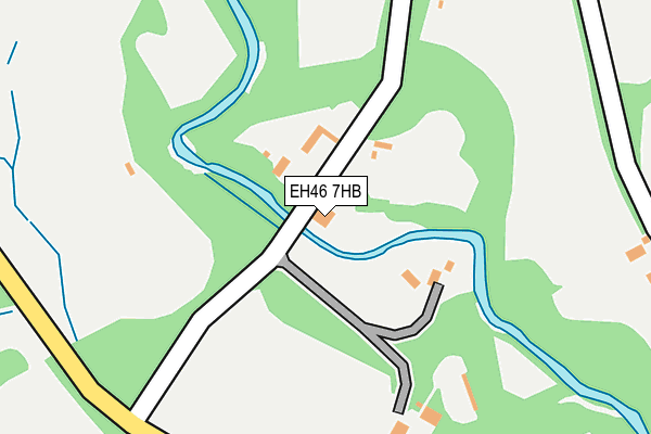 EH46 7HB map - OS OpenMap – Local (Ordnance Survey) EH46 7HB map - OS OpenMap – Local (Ordnance Survey)